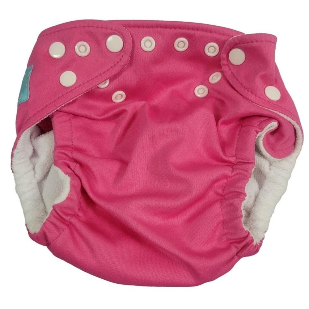 Charlie Banana Baby Reusable Cloth Diaper One-Size Hot Pink w/ 5pk Inserts